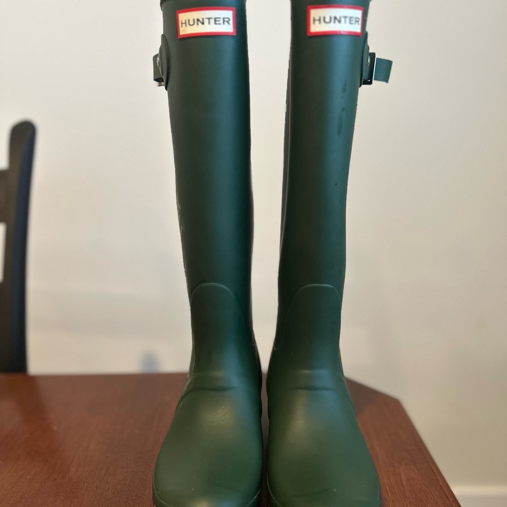 Hunter Forest Green Waterproof Boots